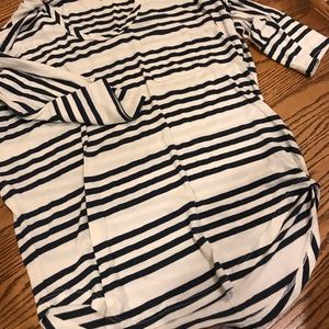 Splendid 3/4 sleeve stripped top